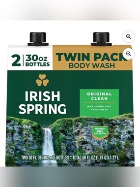 Irish Spring Original Clean 2 Pack Body Wash